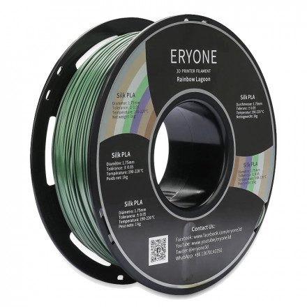Пластик PLA 1кг радужный лагуна Eryone