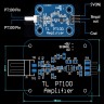 Плата для подключения датчика температуры PT100