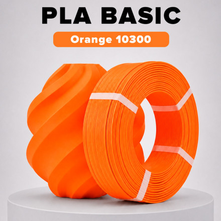 Пластик PLA basic 1кг оранжевый BambuLab (10300) без катушки