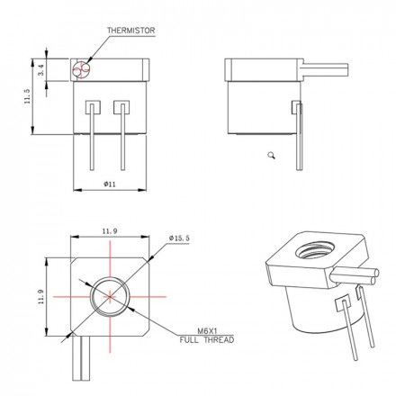 Хотэнд CHC Kit 12V (Trianglelab)