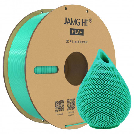 Пластик PLA+ 1кг зеленый Jamg He