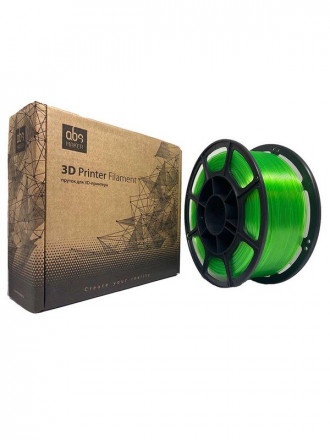 Пластик PETG 1кг (прозрачный лайм) от ABSmaker