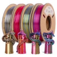 Набор №6 PLA 4шт по 250г шелковый трехцветный