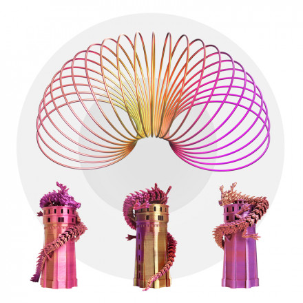 Набор №6 PLA 4шт по 250г шелковый трехцветный