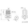 Сопло Phaetus PS M6 латунь для E3D V6