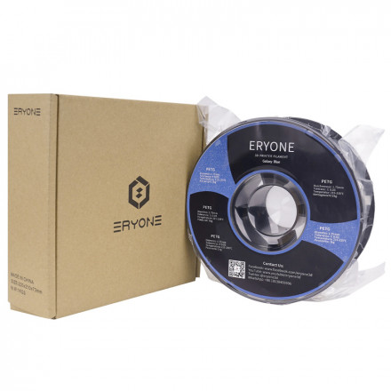 Пластик PETG 1кг синий с глиттером Eryone