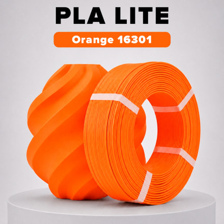 Пластик PLA lite 1кг оранжевый BambuLab (16301) без катушки