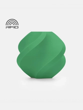Пластик PLA matte 1кг зеленая трава BambuLab (11500) без катушки