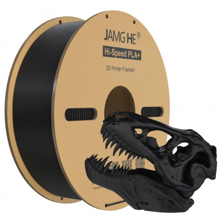 Пластик PLA+ Hi-Speed 1кг черный Jamg He