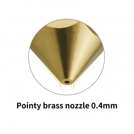 Сопло для хотэнда E3D V6 (латунь) остроконечное