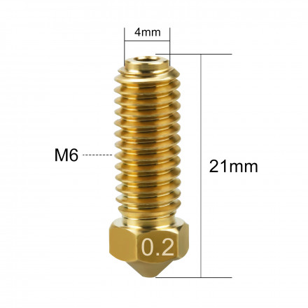 Сопло для хотэнда Anycubic Kobra 2 (латунь)