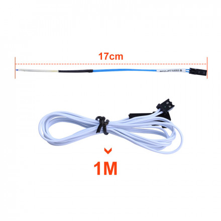 Термистор PT1000 до 450 град необжатый (Trianglelab)