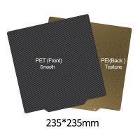 Наклейка PEI + PET 235х235мм двухсторонняя с магнитным основанием Наклейка PEI + PET 235х235мм двухсторонняя с магнитным основанием