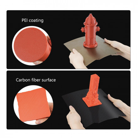 Наклейка PEI + PET 220х220мм двухсторонняя с магнитным основанием