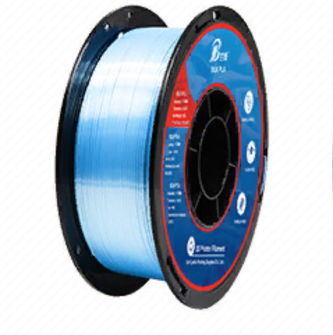 Пластик PLA Silk 1кг (голубой шелковый)