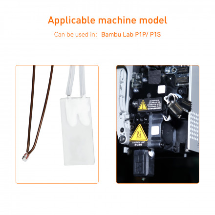 Термистор и нагревательный элемент для Bambu Lab P1P, P1S (24V 48W)