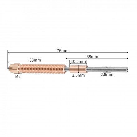 Сопло для хотэнда Creality K2 Plus (со стальным наконечником)