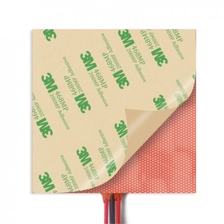 Силиконовый нагреватель 100х100мм 24V 60W для Voron 0.1