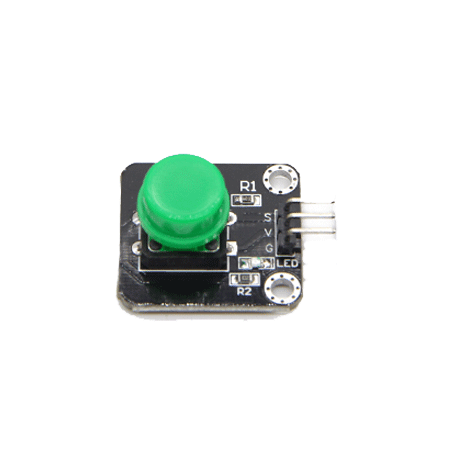 Модуль кнопки с колпачком (зеленый)
