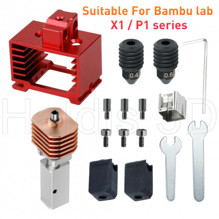 Хотэнд TZ V3.0 для Bambu Lab X1, X1C с нагревателем и термистором