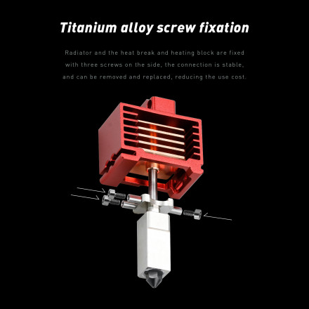 Хотэнд TZ V3.0 для Bambu Lab P1P, P1S с нагревателем и термистором