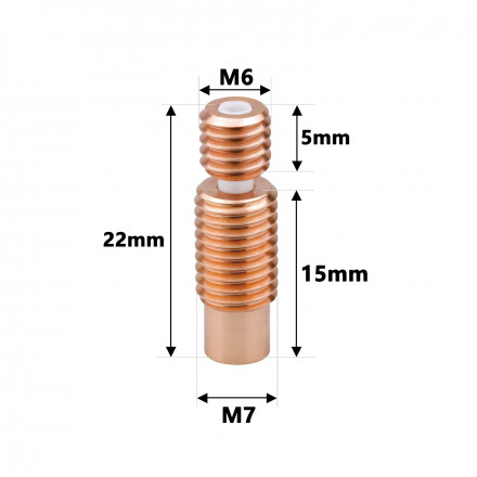 Термобарьер медно-керамический для E3D V6
