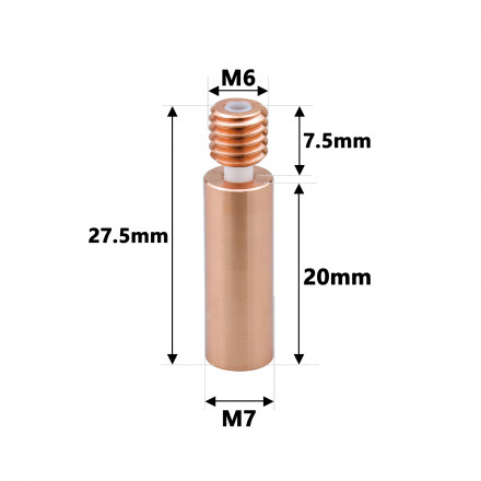 Термобарьер медно-керамический для Ender 3, CR10
