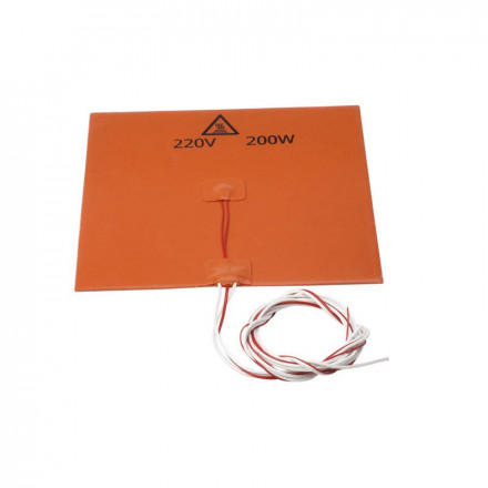 Силиконовый нагреватель для стола 200х200мм 220V 200W
