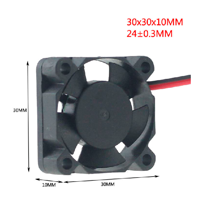 Вентилятор GDStime 30x30x10мм 12V на подшипниках