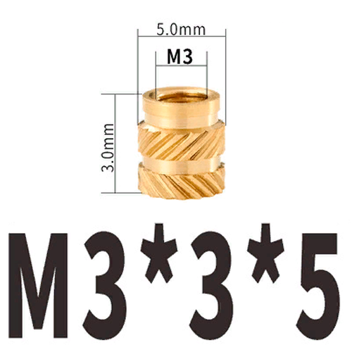 Гайка под запрессовку М3х3х5мм (5шт)