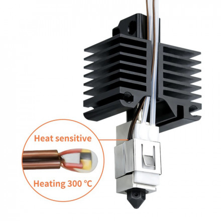 Хотэнд TZ V2.0 для Bambu Lab X1, X1C с нагревателем и термистором