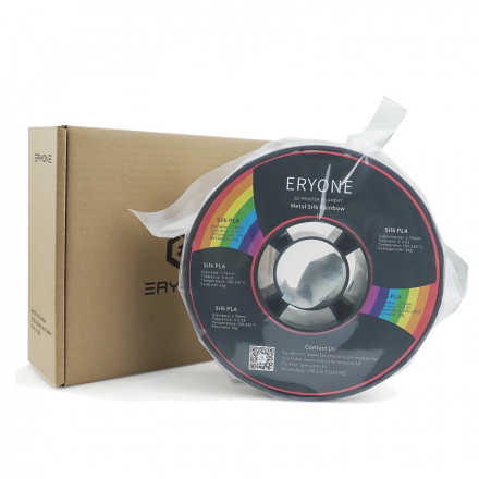 Пластик PLA 1кг радужный шелковый Eryone