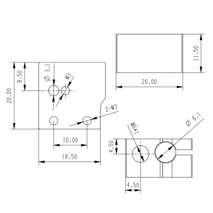 Нагревательный блок Volcano для Anycubic Vyper (HS)