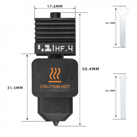 Хотэнд TZ-H2D High Flow для Bambu Lab H2D