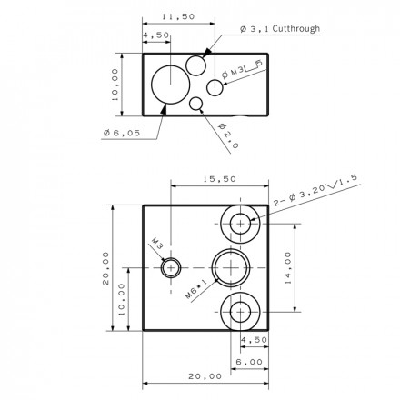Нагревательный блок для CR10 алюминиевый (HS) под термокапсулу
