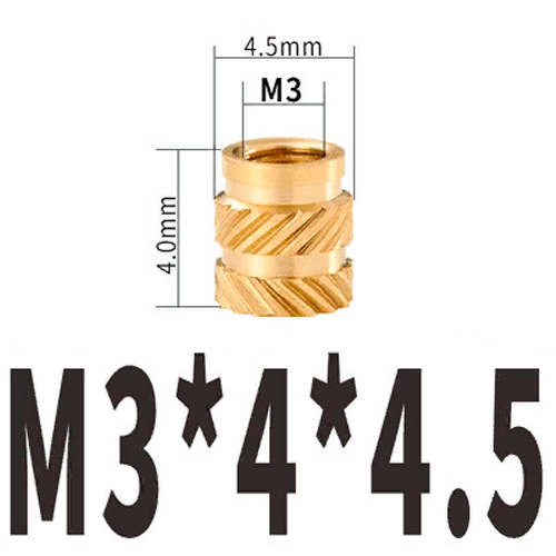 Гайка под запрессовку М3х4х4.5мм (5шт)