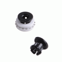 Пластиковая клипса с кольцом для тефлоновой трубки 4мм Пластиковая клипса с кольцом для тефлоновой трубки 4мм