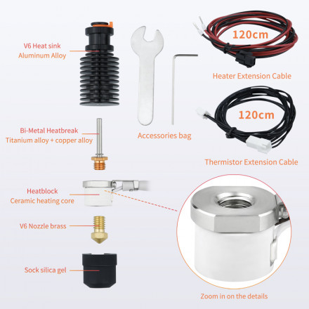 Хотэнд CHC Volcano 24V 104NT-4