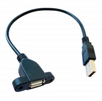 Кабель-удлинитель USB 2,0 Male to Female 0,3м