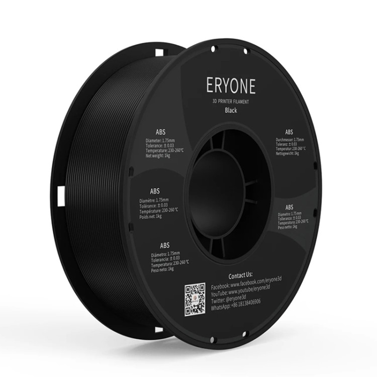 Пластик ABS 1кг черный Eryone – купить в интернет-магазине в Москве