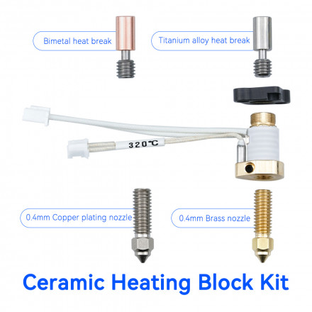 Хотэнд для Creality K1 титан