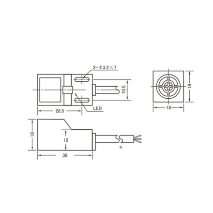 Датчик индуктивный SN04-N NPN.NO